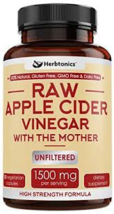 High Strength Raw Apple Cider Vinegar Capsules with Mother
