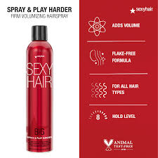 Sexy Hair Spray And Play Harder Firm Volumizing Hairspray 335ml