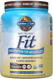 Garden of  Life Raw  Organic Fit  Powder,  Chocolate –  High  Protein for  Weight Loss  (28g) plus  Fiber  Probiotics  & Svetol
