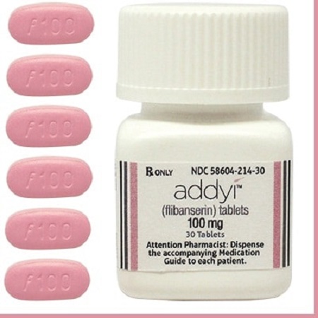 Addyi (flibanserin) Tablet 100mg in Pakistan is used to treat decreased sexual desire in women who have not gone through menopause and who have never had low sexual desire in the past. It is for use only when a medical condition, a mental disorder, or relationship problems, does not cause low sexual desire or by using drugs or other medicines. Buy Online Original Addyi (flibanserin) Tablet 100mg in Pakistan Female Viagra FDA Approved Female Libido Enhancer Pink Pill 100mg Price 3499-PKR.